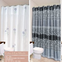 CORTINA DE BAÑO TEFLONADA 